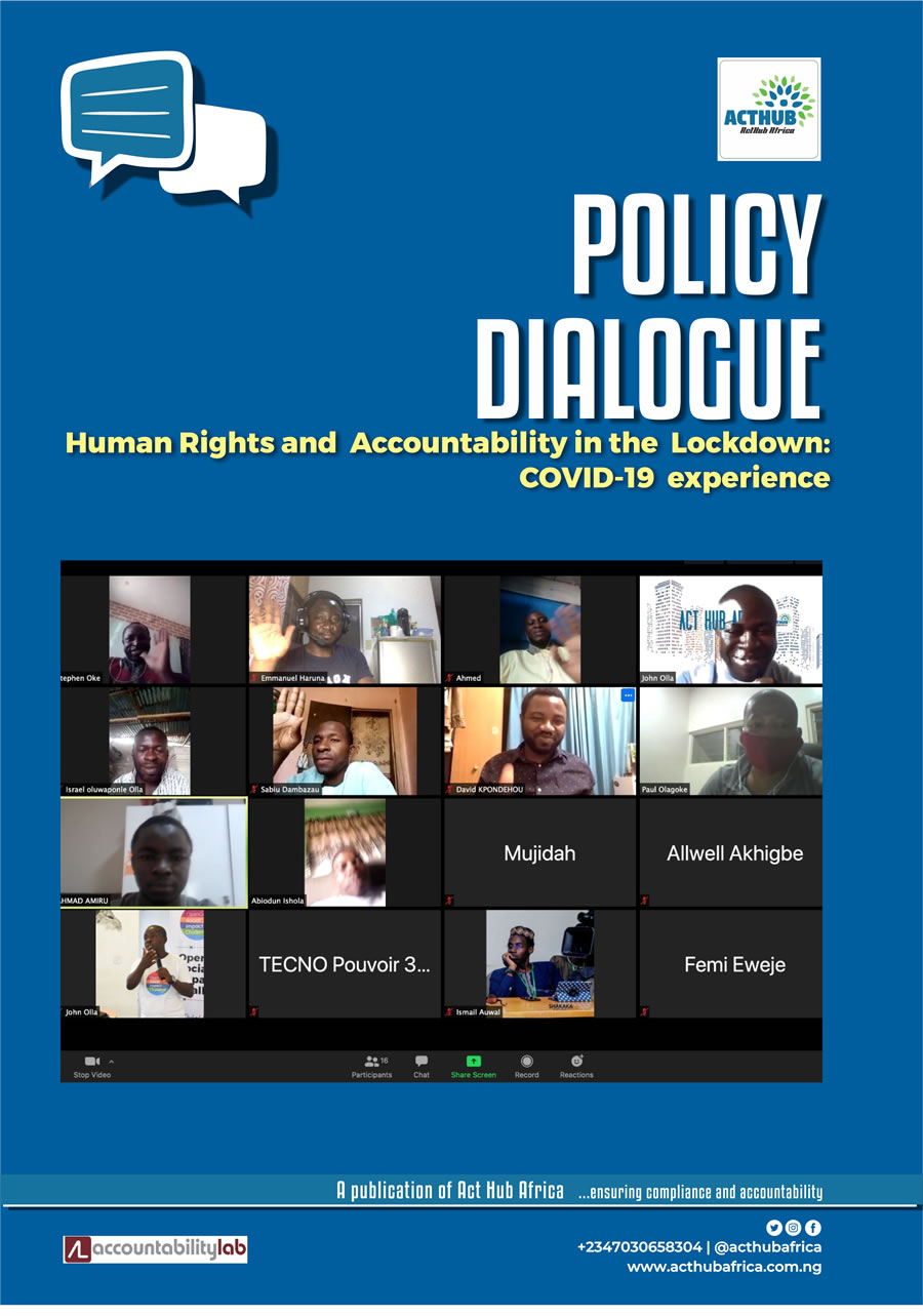 Policy Dialogue – Human Right & Accountability under lockdowns